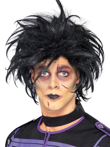SMIFFYS Parrucca Psycho, Nera Halloween
