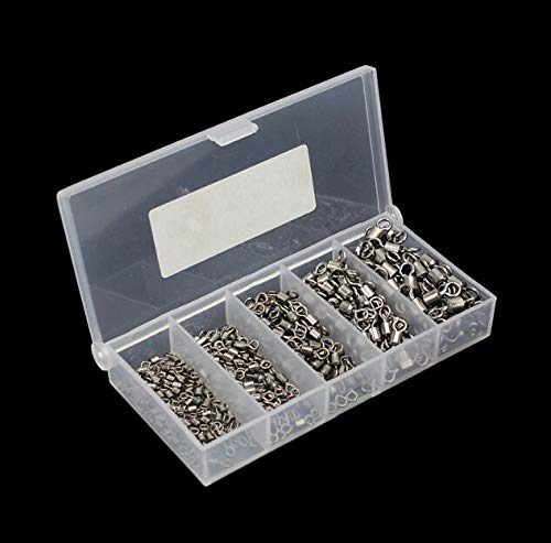 250 Pcs/lot Kits De Pivot De Baril De Pêche Noir Kits De