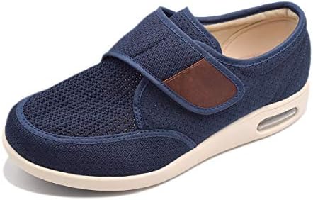 Mei MACLEOD Men’s Lightweight Adjustable Closure Athletic Walking Shoes Memory Foam Fashion Sneakers