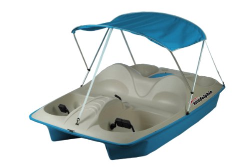 SUNDOLPHIN Sun Dolphin 5 Seat Pedal Boat with Canopy, Ocean