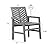 Walker Edison 2 Piece Outdoor Patio Chevron Wood Chair Set All Weather Backyard Conversation Garden Poolside Balcony, Set of 2, Grey