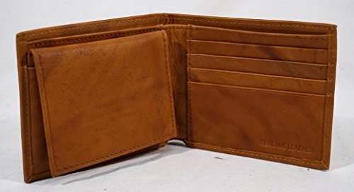 Rico North Dakota State NDSU Bison Embossed Brown Leather Billfold Wallet3