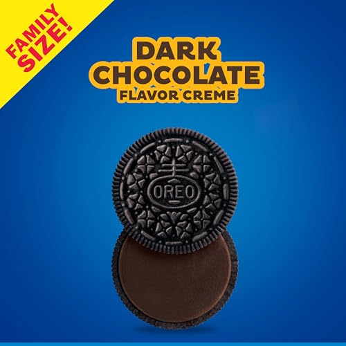 Image of OREO Dark Chocolate Creme Chocolate Sandwich Cookies, Family Size, 12 - 17 oz Packs