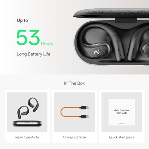 viaim OpenNote Open-Ear AI Note Taker and Voice Recorder Earbuds - image 9
