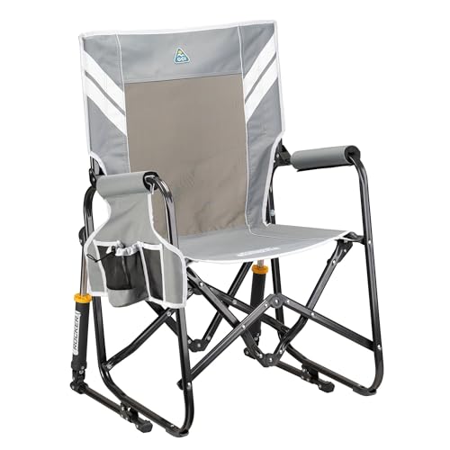 Image of GCI Outdoor Stowaway Rocker - Varsity Gray /White