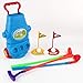 LFYPSM Set da Golf per Bambini Scatola da Regalo per Bambini in Plastica da Golf Giochi per Bambini Mazze da Golf per Bambini Giochi Giocattoli Mazze da Golf Giochi per Bambini Auto Caddy Set