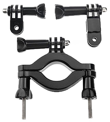 SSE Heavy Duty Handlebar Bike Mount for GoPro Cameras w/Bicycle Seat Post Clamp, Adjustable Pivot Arm, Metal Screws