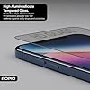POPIO Military-Grade Gorilla Tempered Glass Compatible For iPhone 15 / iPhone 16 (Black) Edge To Edge Coverage With Easy Installation Kit for Smartphone #1