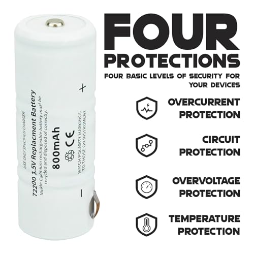 Batería Recargable 3.5V 800mAh para Welch Allyn miniatura 3