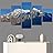 SIGNWIN 5 Panel Canvas Wall Art Snow Mountain for Home Decorations Ready to Hang - 60"x32"x5 Panels