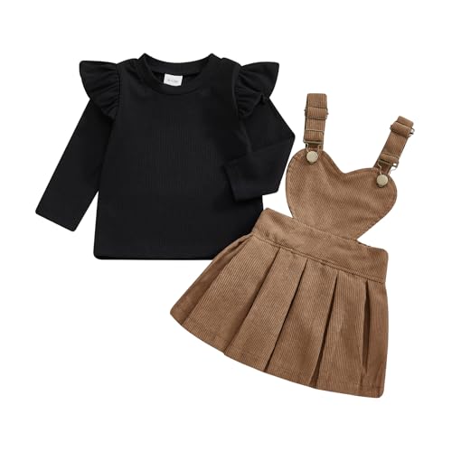 KMBANGI Toddler Girl Skirt Set with Sweater Dress