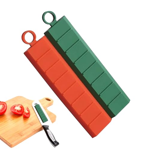 Taglierina Antiaderente Per Tagliare Le Verdure | Strumento Antiaderente In Silicone Vegetale Da Taglio Da 2 Pezzi | Strumento Da Cucina Dal Design Magneti