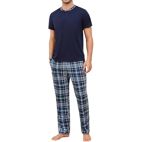 Aseniza Pyjama Homme Coton Bleu Marine Cover
