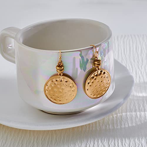 LILIE&WHITE Burnt Gold Boho Earrings For Women Antique Silver Disc Dangle Earrings Vintage Snake Dangle Earrings Fashion Jewelry4
