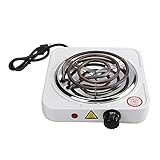 500W-1500W Portable Electric Single Burner Hot Plate Kitchen Stove Dorm Cooktop