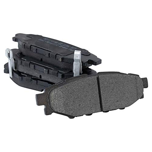 Image of TRQ Rear Brake Pad & Rotor Kit Semi-Metallic Compatible with 2017-2018 Subaru Crosstrek 2014-2018 Forester 2012-2018 Impreza 2013-2015 XV Crosstrek