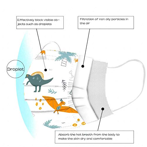 Bambino 50/100 Pezzi Tessuto Viso Cotone Stampa