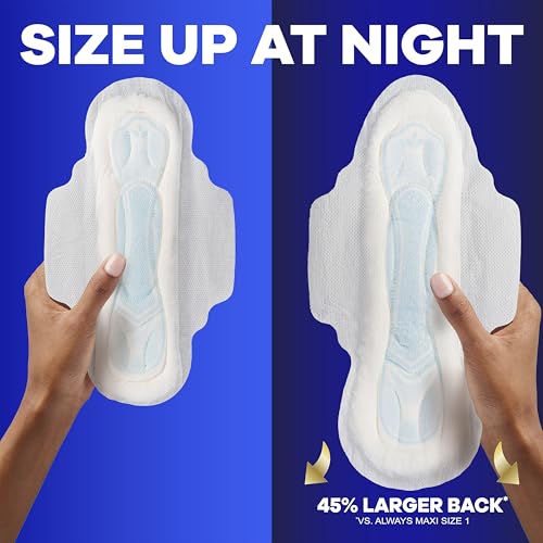 Always Maxi Feminine Pads with Wings for Women, Size 2, Long Super Absorbency, Unscented 42 Count - image 7