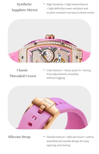 Image of OLEVS GELATU Womens Watches Fashion Automatic Dress Ladies Mechanical Watch
