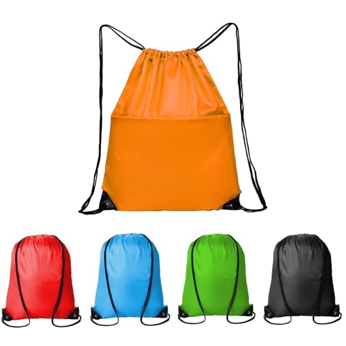 5Pcs Drawstring Backpack Bags Bulk,5 Colors Draw String Back Bag,Cinch Sack Pack Drawstring Backpacks Bulk String Bag,Suitable for Travelling,Beach and Yoga,Gym Sports Swimming