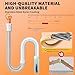 PDHTC 35 Inch Drain Snake Hair Clog Remover Tool, Anti-Break Metal with Nylon Coating Sink Snake, for Bathroom Sink, Tub, Shower, Pipe Drain (4 Pack)