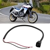 ECSiNG 2 szt. motocyklowe 2-pinowe złącze pomocnicze gniazdo 12 V adapter przewód kompatybilny z Honda XL750 Transalp 750 2023-2025