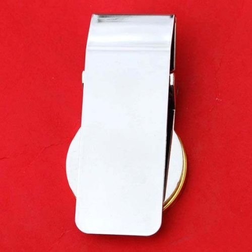 US 1953 Franklin Half Dollar 90% Silver Coin Hinged Money Clip NEW3