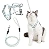 Cat Harness and Leash Set, Adjustable Cat Harness with Leash, Escape Proof Soft Pet Harness and Leash Kitten Vest Harness for Small Dog Cat Pet Outdoor Training Walking Running (M)