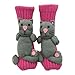 3D Knitted Socks for Women Cute Animals Anti Slip Thermal Socks for Christmas Fashion Cozy Thickened Slipper Sock