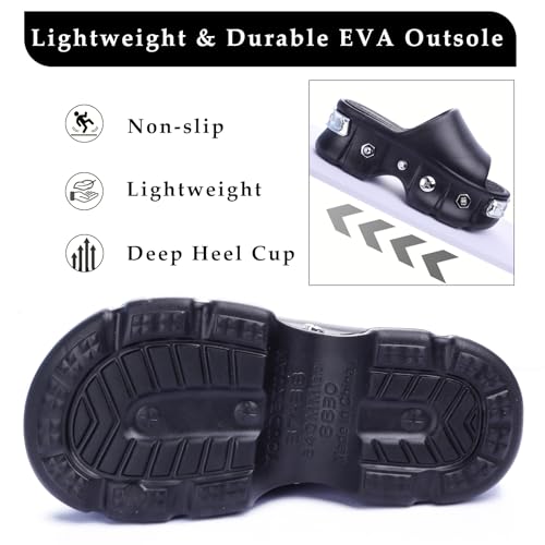 Women Platform Sandals Open Toe Chunky Flatform Slides Sandals Fashion Slip on Summer Beach Sandals Casual Dressy Female Platform Slides for Vacation Comfort Wedges Slide4