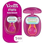 Gillette Venus Extra Smooth Travel Razor Kit for Women, Mini Handle + Refill + Case