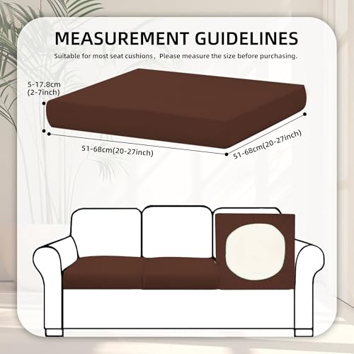 Image of BIETYONE 8 Pcs Stretch Patio Cushion Covers,for Outdoor Couch Covers Replacement,Patio Slipcovers Couch Cover,Washable Furniture