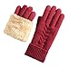 Ladies Cat Print Gloves, Warm Autumn Winter Outdoor Fashion Gloves,Black,One Size,Red,One Size