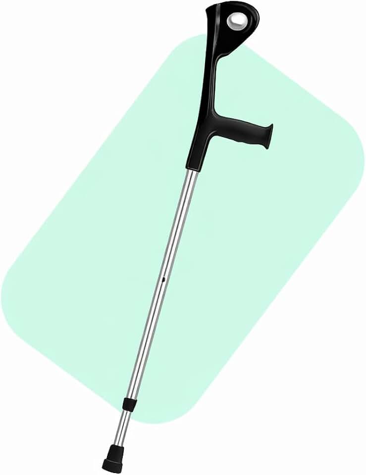 Muleta Canadense Ortopédica Ajustável, Alumínio e Plástico, 91-120 cm, Apoio Anatômico, Suporta 130 kg, Estrutura Firme e Leve, Mobilidade Segura, Safe Medic