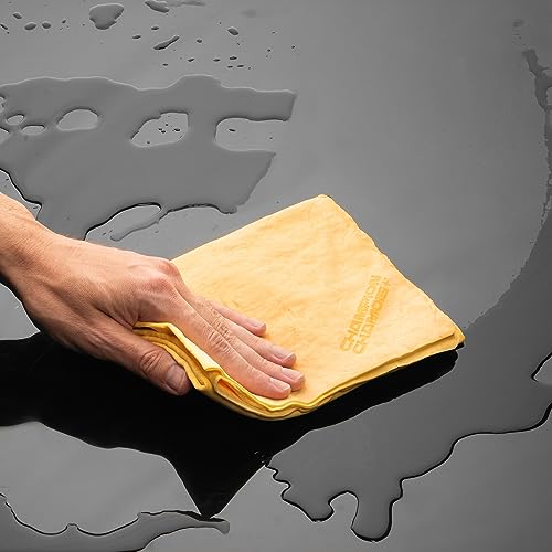 Ultra Absorbent Premium Drying Chamois Cloth For Cars - 26"X17" - Super Soft, Scratch Free, Lint Free Car Shammy Towel #TOP2