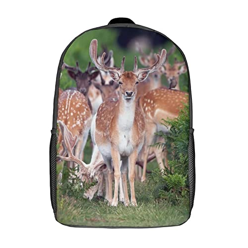 Sac à dos imprimé en 3D Deer Teen grand format 17 pouces