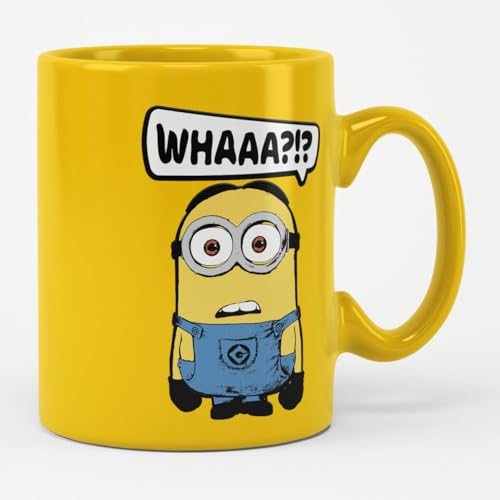 MINIONS Officiellement Sous Licence Despicable Me - Whaaa?!? Tasse à Café, Mug (Jaune)