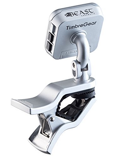 Timbregear Clip-On Chromatic Guitar Tuner (Silver) For Guitar, Bass Guitar, Acoustic Guitar, Electric Guitar, Ukulele, Violin #TOP1