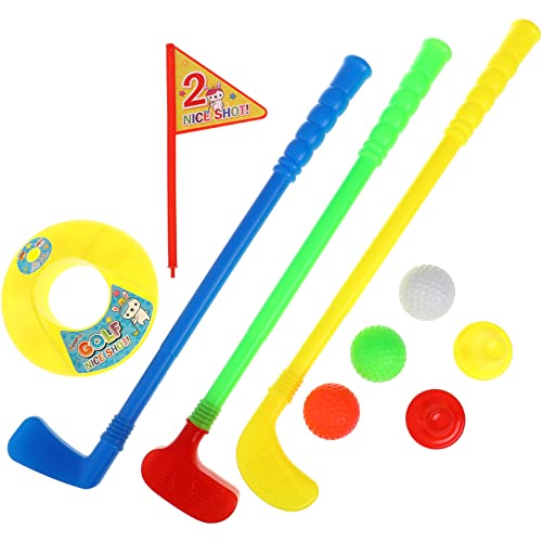 Veemoon Golf Club Set, Golf Ball Game Golfing Playset Golf Clubs Training Hole Outdoor Indoor Sports Toys Parent-child Toy