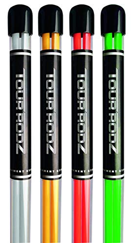 Longridge Men's Practice Aid Tour Rodz Alignment Sticks Zubehör Golf, Orange, TU EU UK
