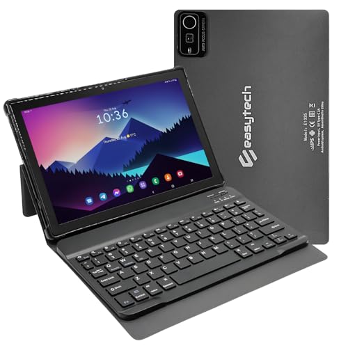 Tablet E1035 10.1' Tela IPS 128GB/ 6GB RAM Bateria 6000mAh, Octa Core, Dual Chip com Capa e Teclado para Estudos e Trabalho - Cinza