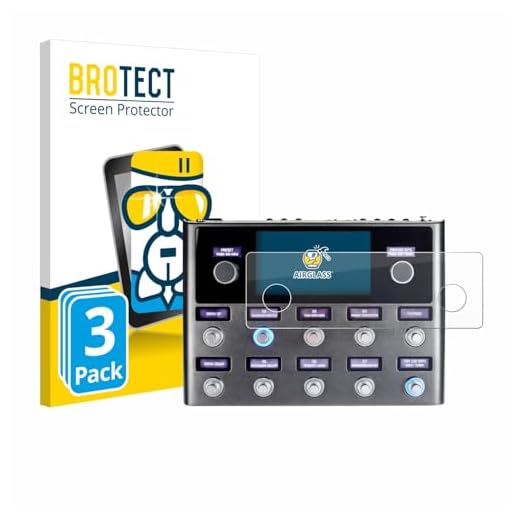 BROTECT Protector Pantalla Cristal para Fender Tone Master Pro Protector Vidrio (3 Unidades) - [Dureza 9H, Anti-Arañazos]