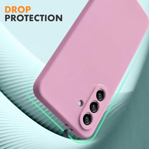 Image of DIZORO Microfiber Candy Case Compatible for Samsung A37 5G Smooth Touch Cushion Liquid Soft Silicone Gel Rubber Phone Cases Non-Slip Full Body Protective Shockproof Back Cover (Lilac)