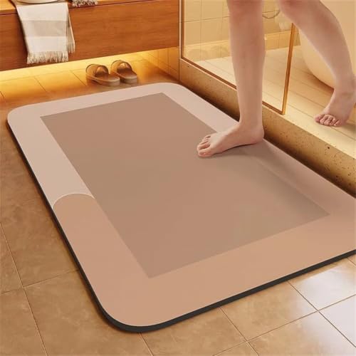 Bath mat doux microfibre lavable pour une décoration de WC moderne