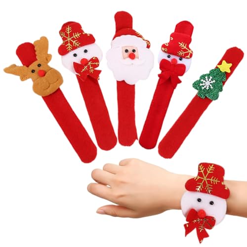 5 bracelets de Noël pour enfants - Bracelet pliable - Pour...