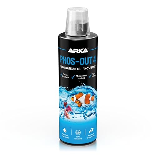 Éliminateur de Phosphate Aquarium –Phos-Out 4 473 ML – Liquide pour Eau Douce & Marine – Action immédiate, sans lanthane – améliore qualité d’Eau & clarté