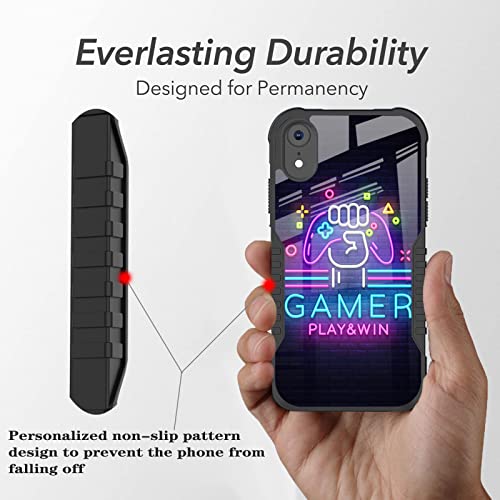 Lanjindeng Iphone Xr Case For Boys Girls, Easter Gamer Play Win Game Over Night Design [Shockproof Corners] [Anti-Scratch] [Anti-Slip] Military Grade Protective Case For Iphone Xr #TOP2
