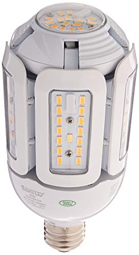 Satco S9768 30 Watt LED HID Replacement 2700 Kelvin Medium Base Adjustable Beam Angle 100-277V Light Bulb