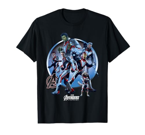 T-shirt Marvel Avengers Endgame United noir graphique vêtements de super-héros