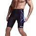 Produktbild HaiDean Labor Top Qualität Herren Gerade Modernas Skinny Länge Badehose Schwimmhose Strand Hosen Männer Sommer Schlank Lässige Sport Surfmode Badeshorts (Color : Schwarz-1, One Size : XL)